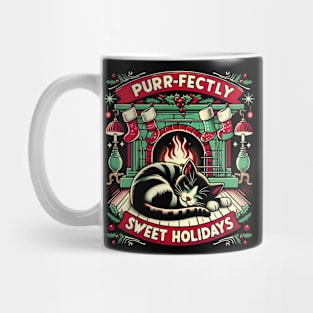 Christmas cat nap Mug